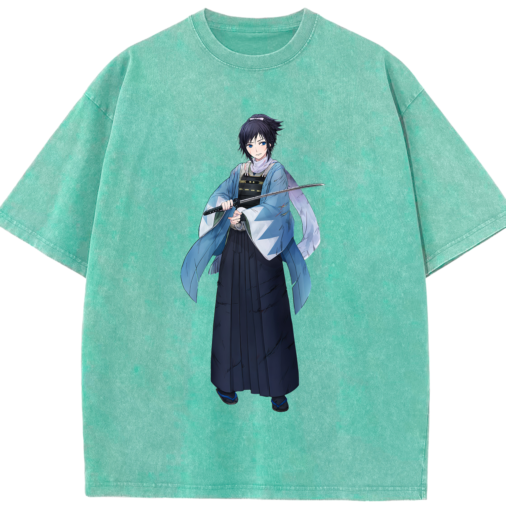 （画像用） 刀剣乱舞 Touken Ranbu 綿100% ヴィンテージ風 半袖Tシャツ（フロントプリント）